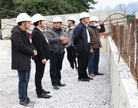 喬永平到桂金分公司承建項目開展專項檢查