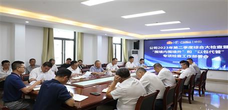 冶建公司召開2023年第二季度綜合大檢查暨專項(xiàng)檢查工作部署會(huì)